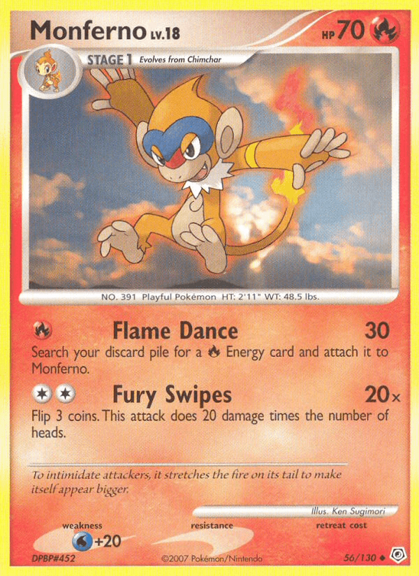 Monferno, carta 56 de Diamond & Pearl