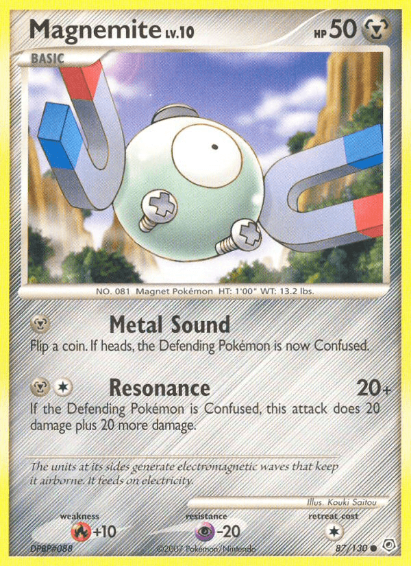 Magnemite, carta 87 de Diamond & Pearl