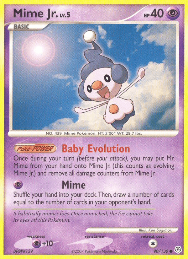 Mime Jr., carta 90 de Diamond & Pearl