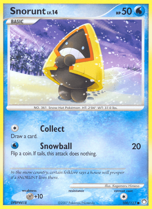 Snorunt, carta 100 de Mysterious Treasures