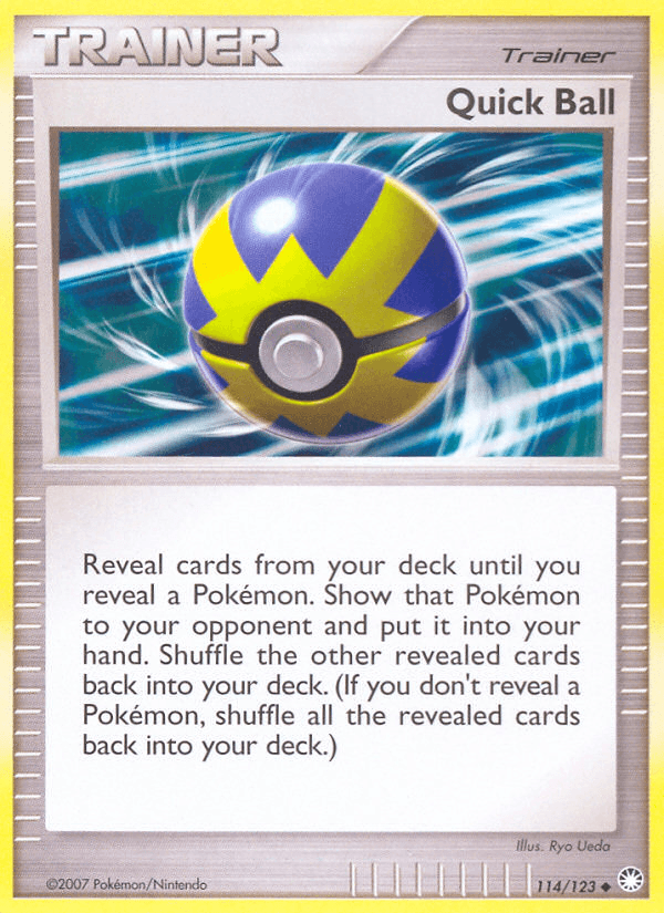 Quick Ball, carta 114 de Mysterious Treasures