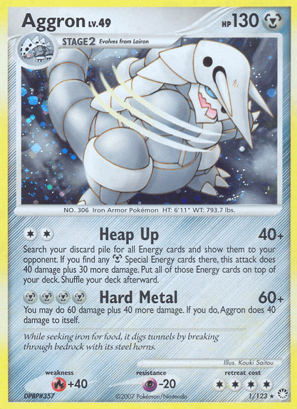 Aggron, carta 1 de Mysterious Treasures