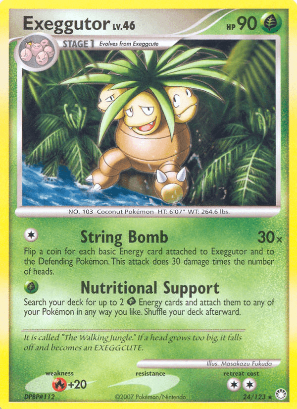 Exeggutor, carta 24 de Mysterious Treasures