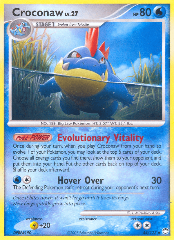 Croconaw, carta 44 de Mysterious Treasures