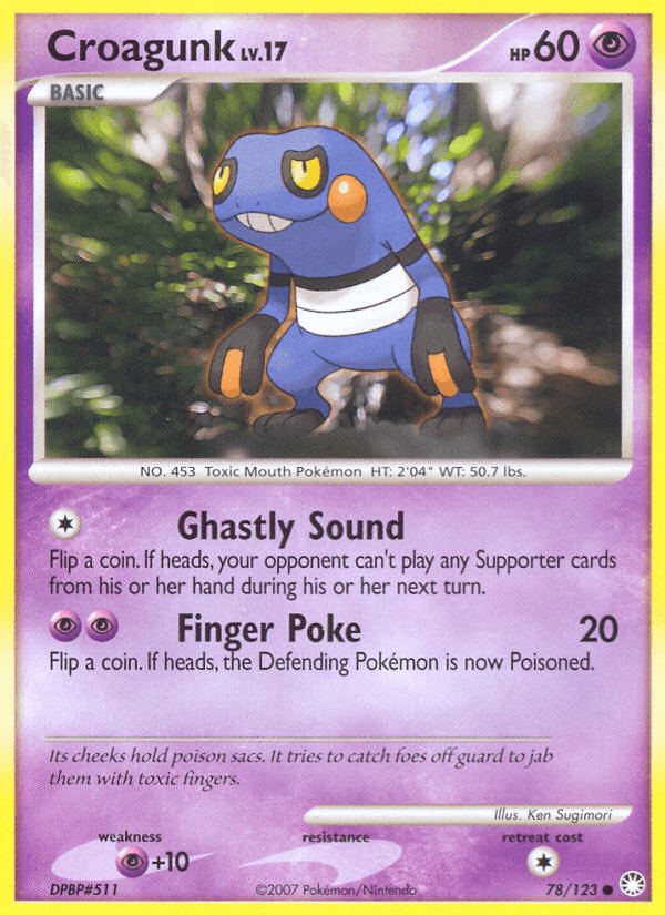 Croagunk, carta 78 de Mysterious Treasures