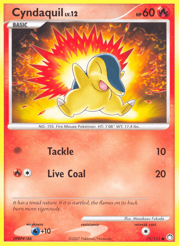 Cyndaquil, carta 79 de Mysterious Treasures