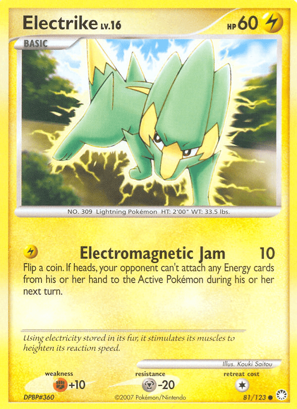 Electrike, carta 81 de Mysterious Treasures