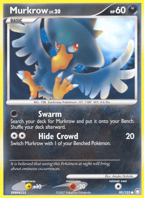 Murkrow, carta 90 de Mysterious Treasures