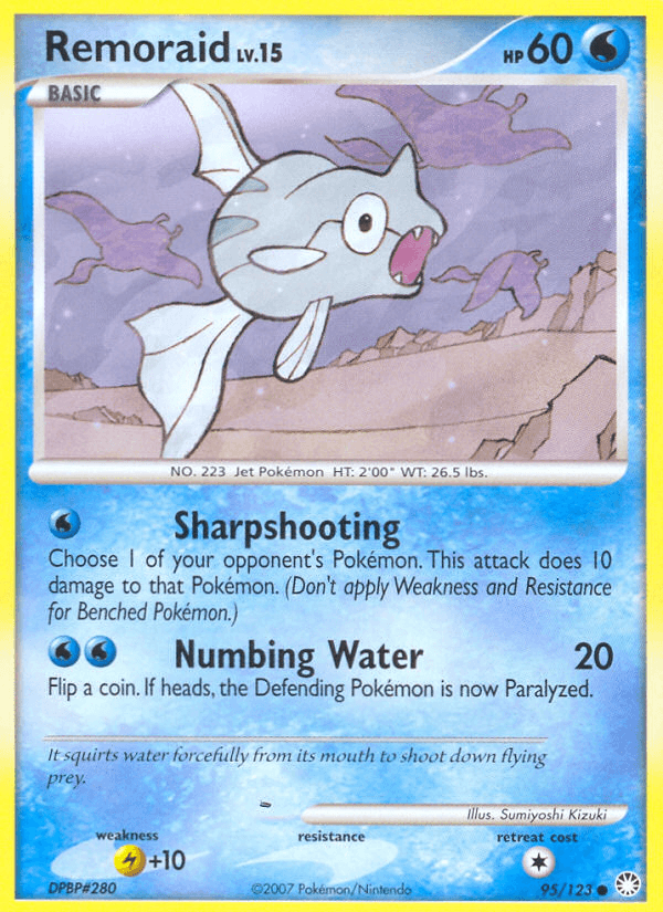 Remoraid, carta 95 de Mysterious Treasures
