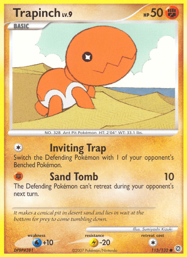 Trapinch, carta 115 de Secret Wonders