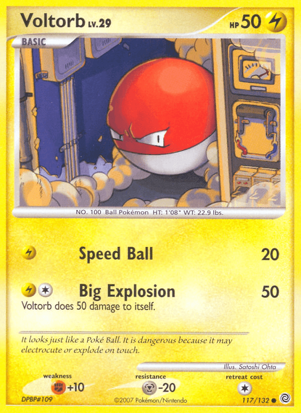 Voltorb, carta 117 de Secret Wonders