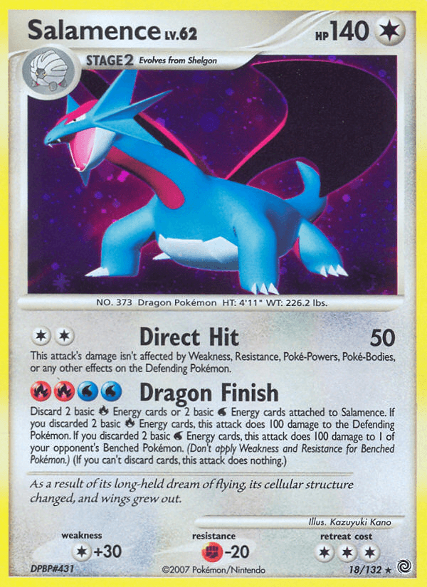 Salamence, carta 18 de Secret Wonders