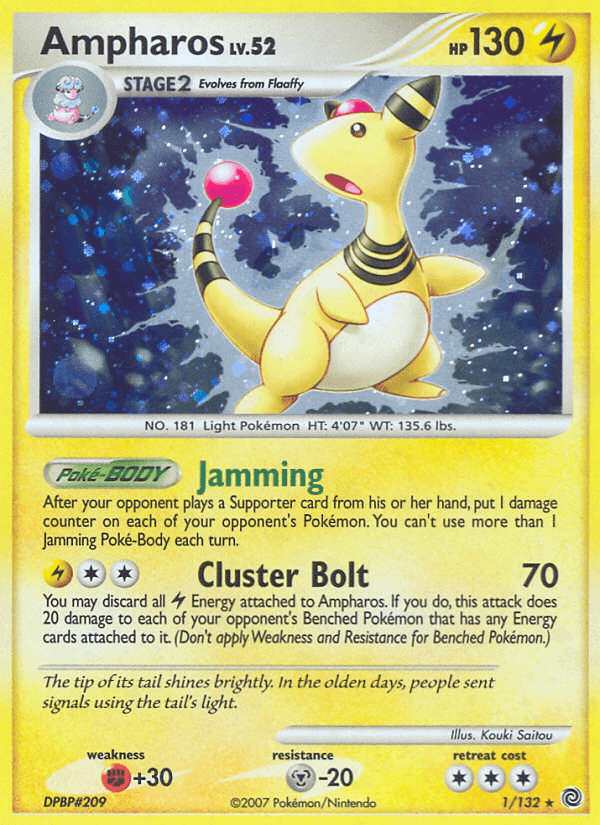 Ampharos, carta 1 de Secret Wonders