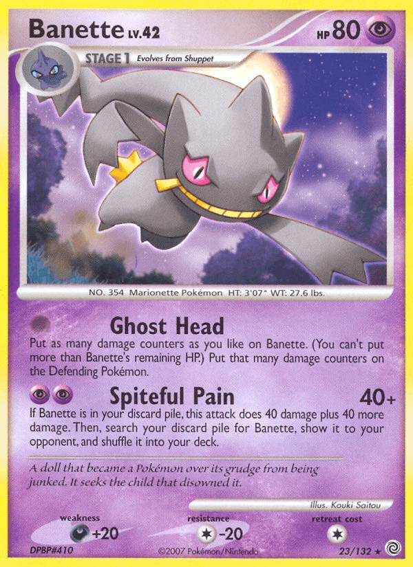 Banette, carta 23 de Secret Wonders