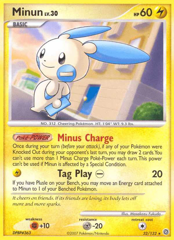 Minun, carta 32 de Secret Wonders