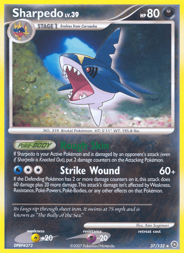 Sharpedo, carta 37 de Secret Wonders