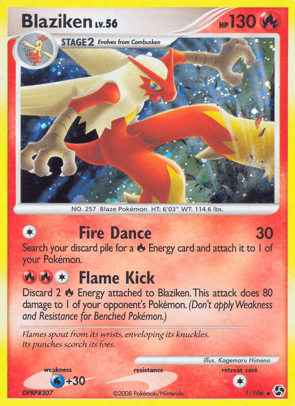 Blaziken, carta 1 de Great Encounters