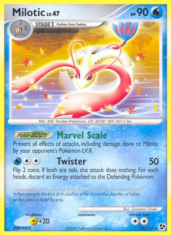Milotic, carta 25 de Great Encounters
