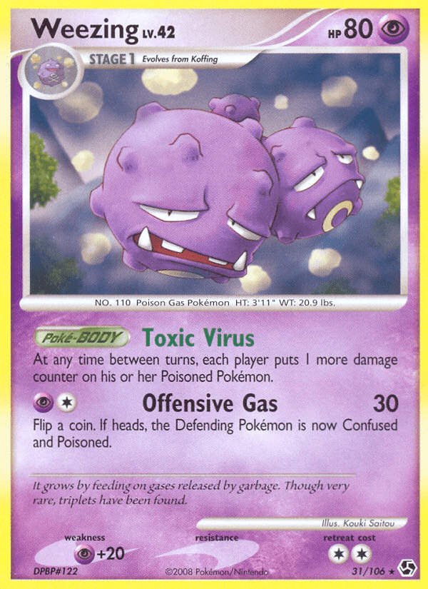 Weezing, carta 31 de Great Encounters