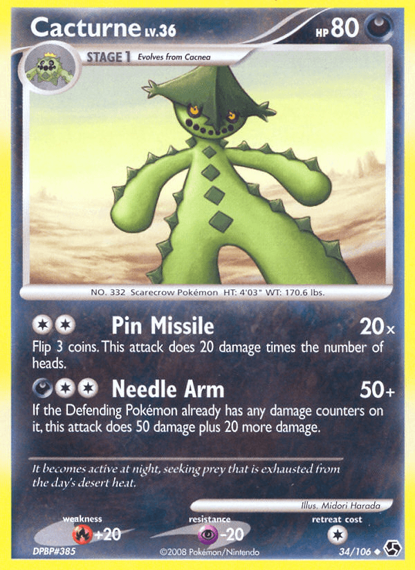 Cacturne, carta 34 de Great Encounters