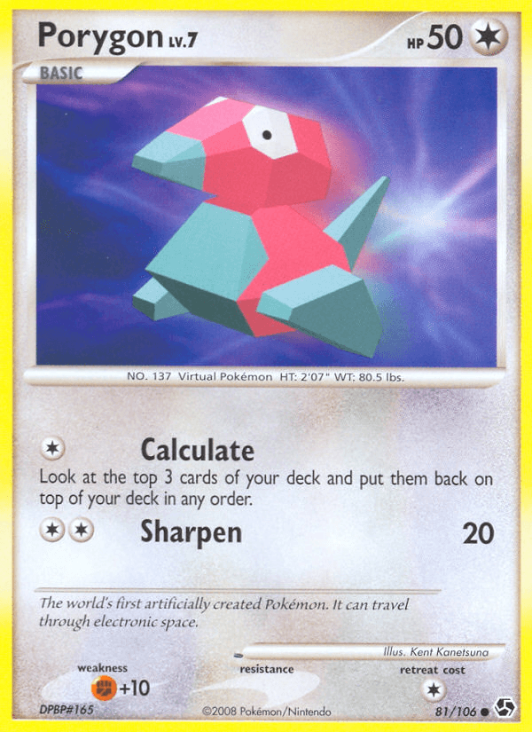 Porygon, carta 81 de Great Encounters