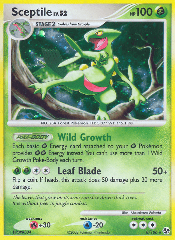 Sceptile, carta 8 de Great Encounters