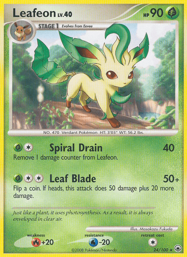 Leafeon, carta 24 de Majestic Dawn