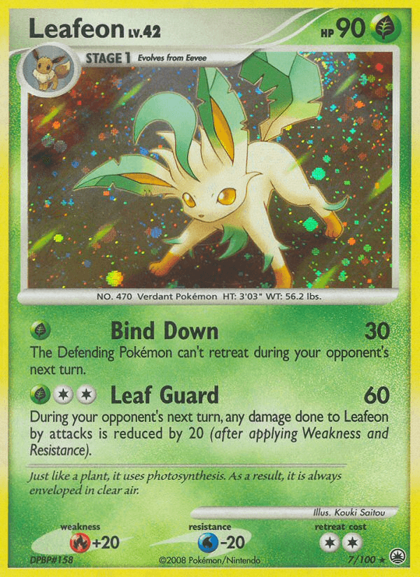 Leafeon, carta 7 de Majestic Dawn