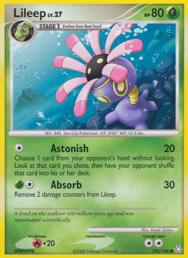 Lileep, carta 105 de Legends Awakened