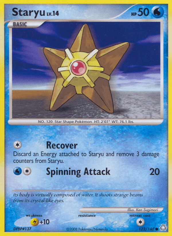 Staryu, carta 122 de Legends Awakened