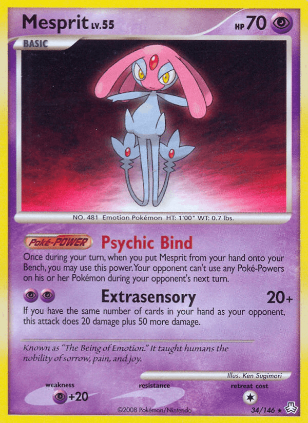 Mesprit, carta 34 de Legends Awakened