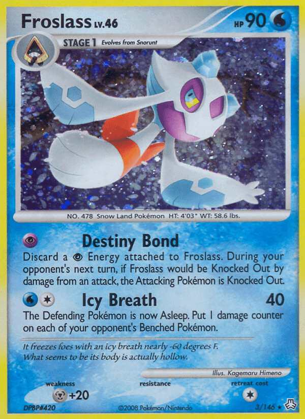 Froslass, carta 3 de Legends Awakened