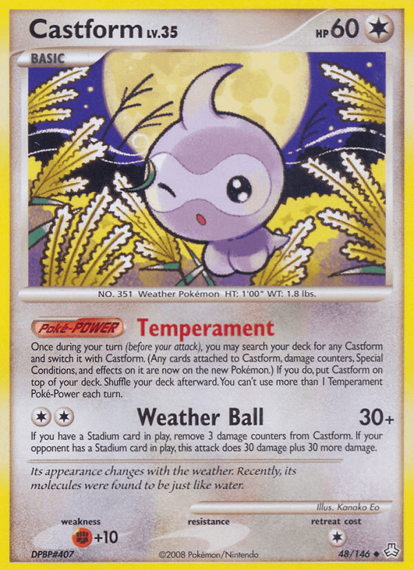 Castform, carta 48 de Legends Awakened