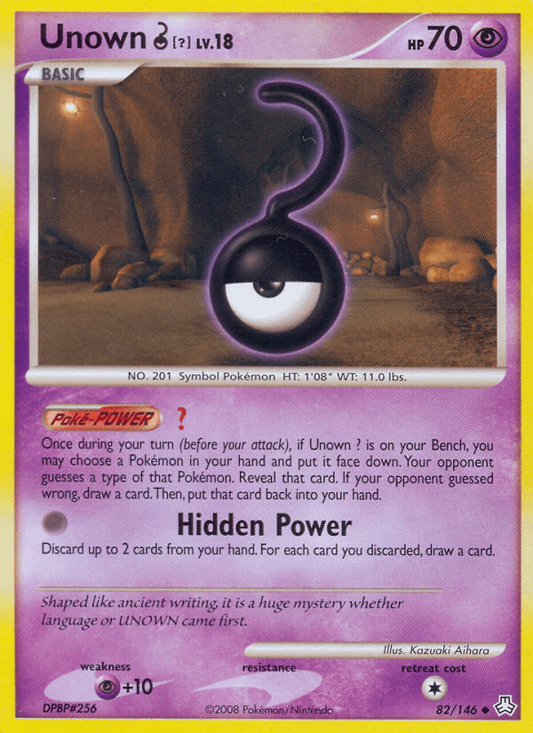 Unown ?, carta 82 de Legends Awakened