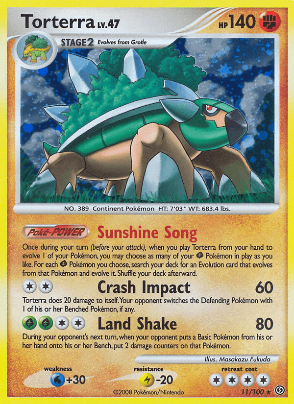 Torterra, carta 11 de Stormfront