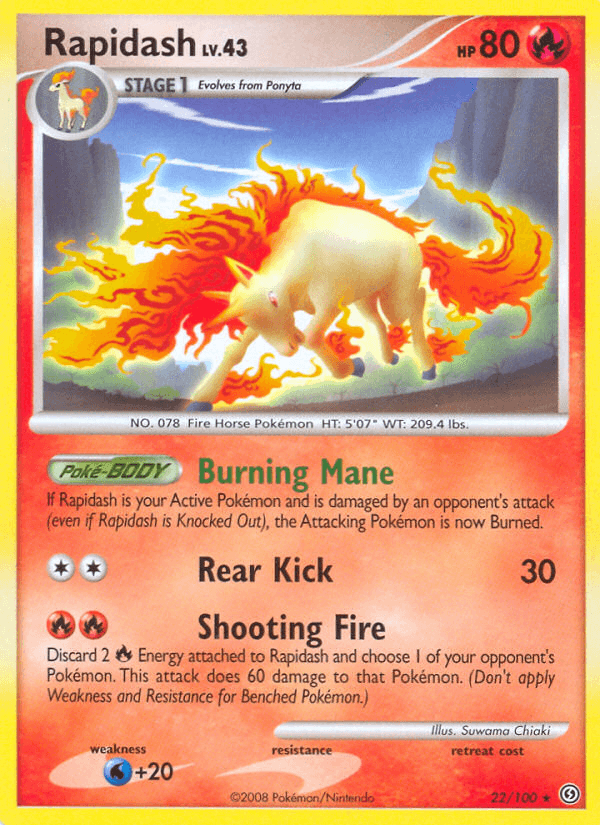 Rapidash, carta 22 de Stormfront
