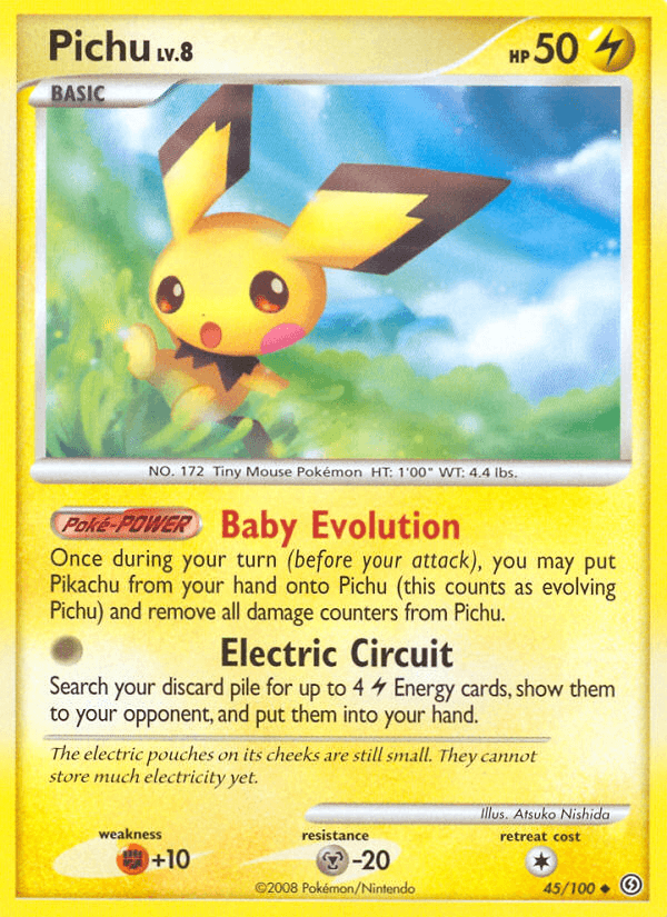 Pichu, carta 45 de Stormfront