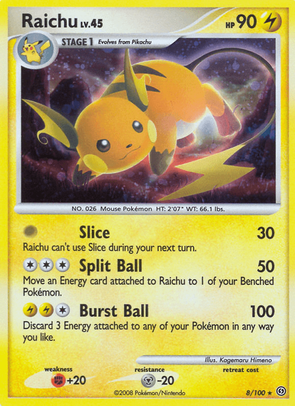 Raichu, carta 8 de Stormfront