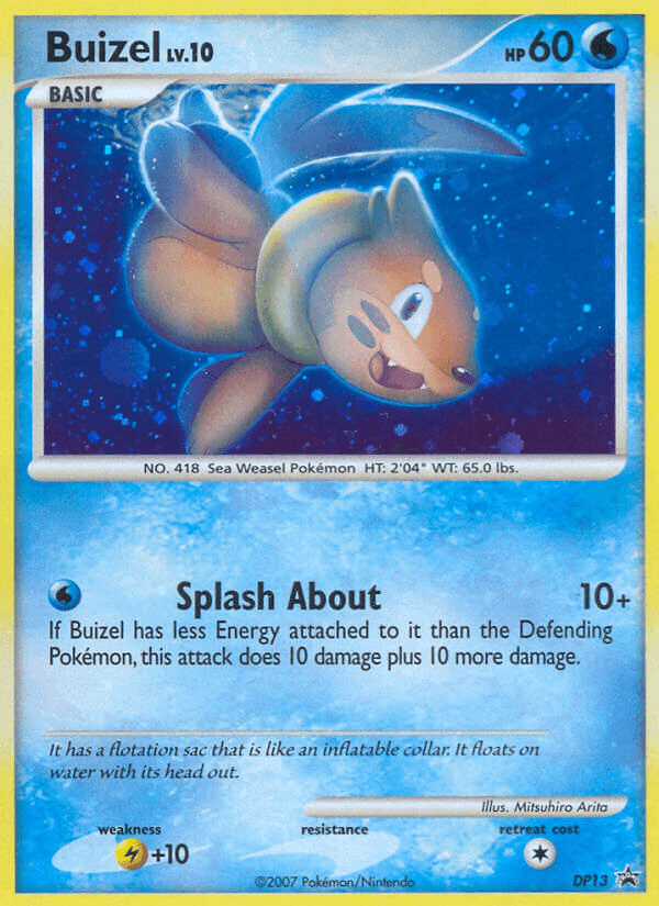 Buizel, carta DP13 de DP Black Star Promos