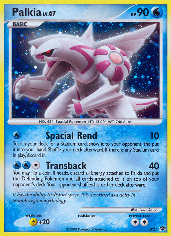 Palkia, carta DP27 de DP Black Star Promos