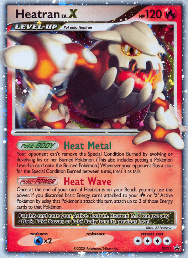 Heatran, carta DP31 de DP Black Star Promos