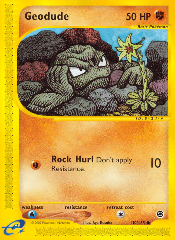 Geodude, carta 110 de Expedition Base Set