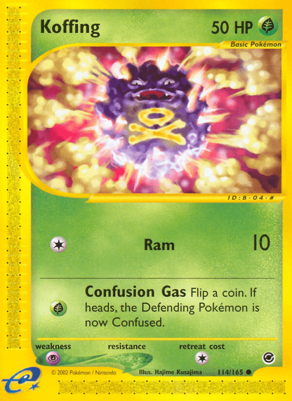 Koffing, carta 114 de Expedition Base Set