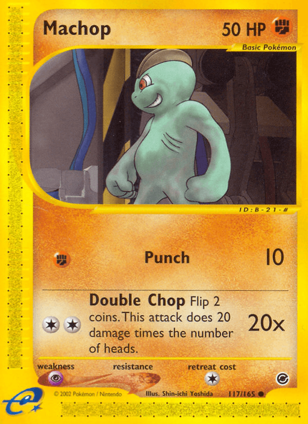 Machop, carta 117 de Expedition Base Set