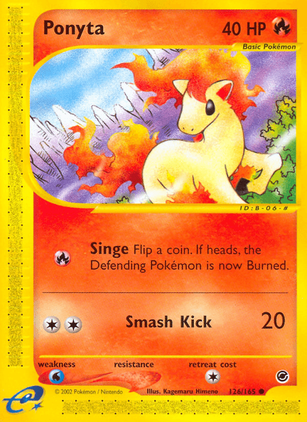 Ponyta, carta 126 de Expedition Base Set