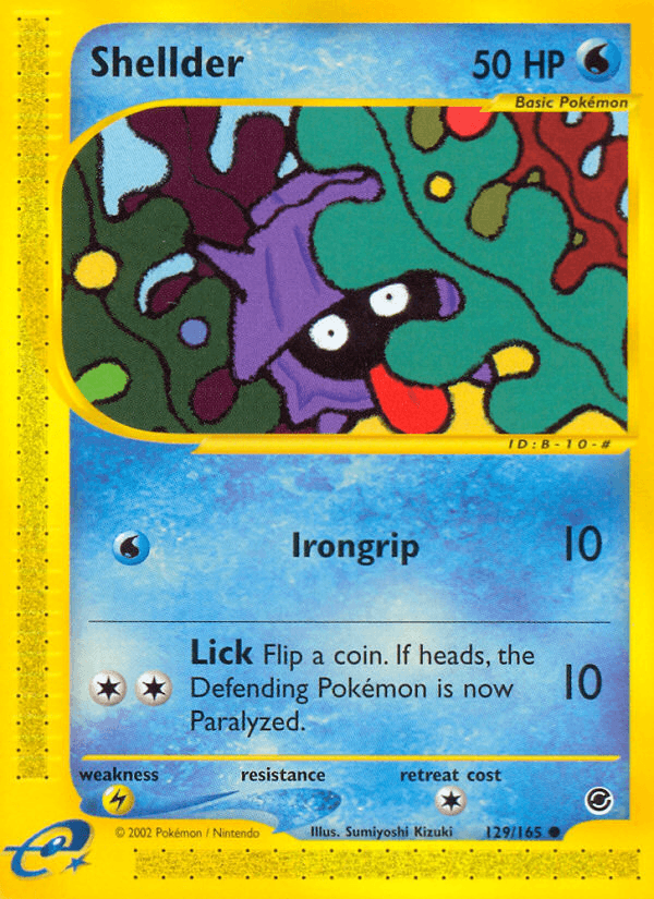 Shellder, carta 129 de Expedition Base Set