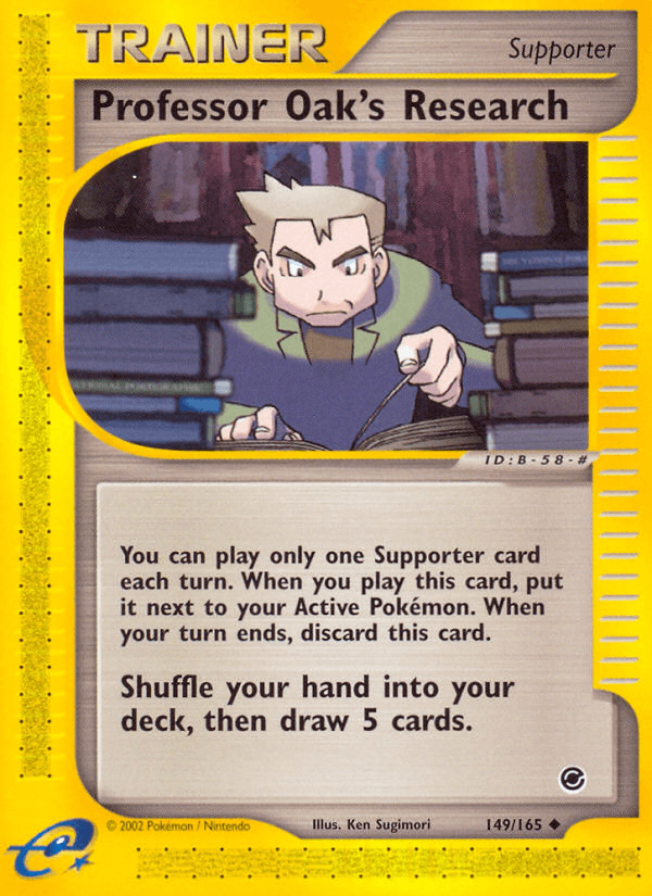 Professor Oak's Research, carta 149 de Expedition Base Set