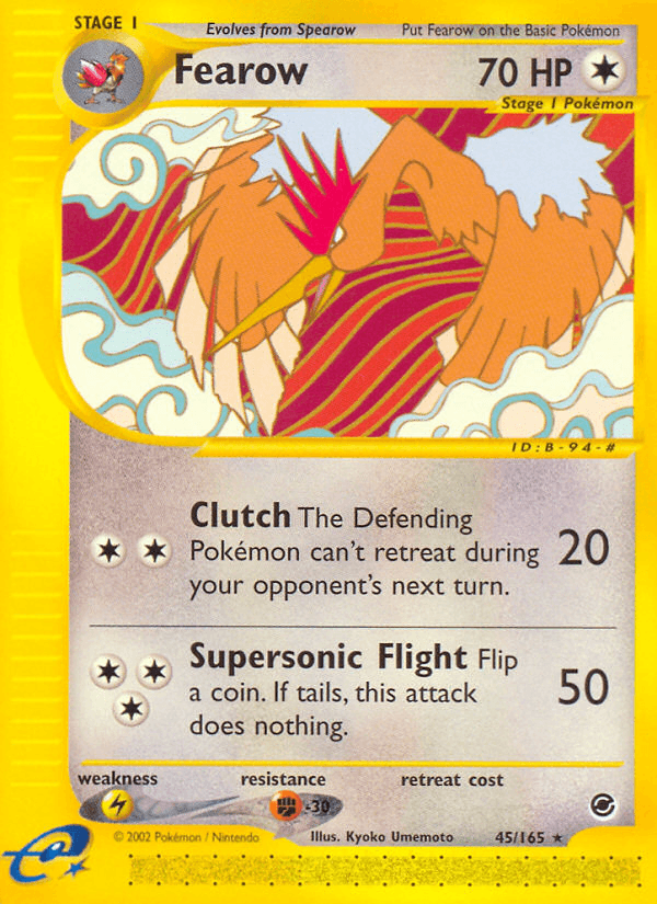 Fearow, carta 45 de Expedition Base Set