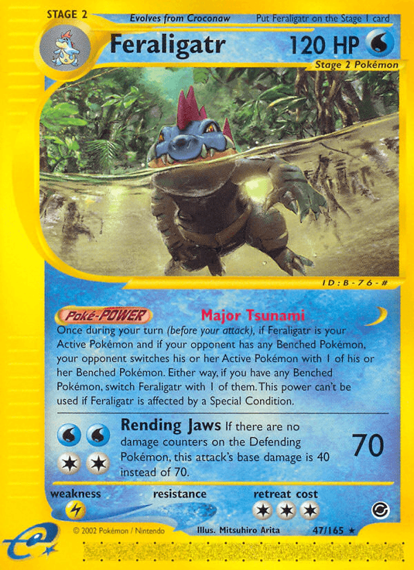 Feraligatr, carta 47 de Expedition Base Set