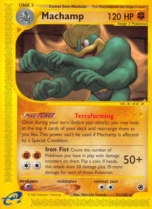 Machamp, carta 51 de Expedition Base Set